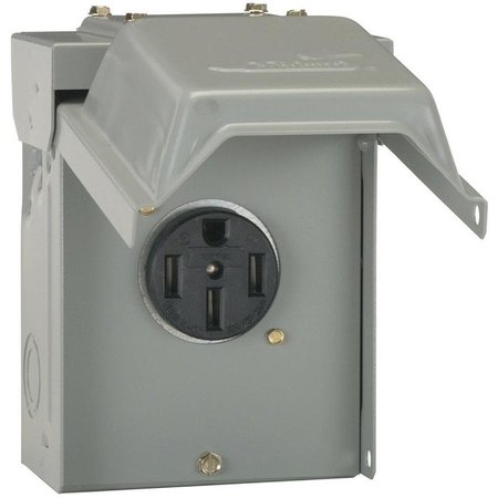 Ge Industrial Solutions RV Power Outlet, 50 A, 120 V, Surface Mounting U054P